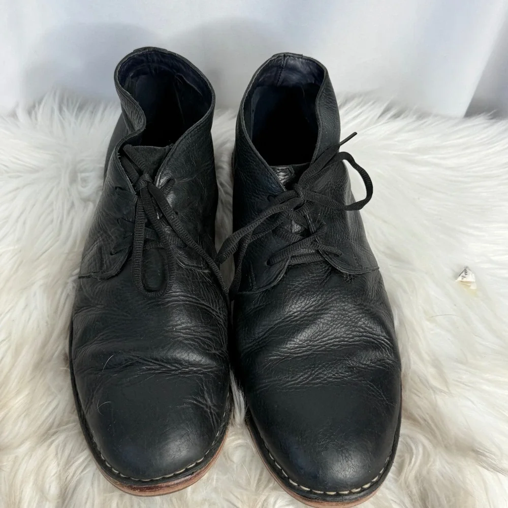 Cole Haan Mens Black Leather Chukka Boots C11776 Size 12M